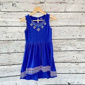 Gymboree Girls blue sleeveless sundress